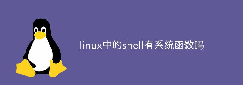 linux中的shell有系统函数吗