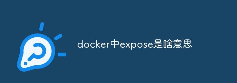 docker中expose是啥意思