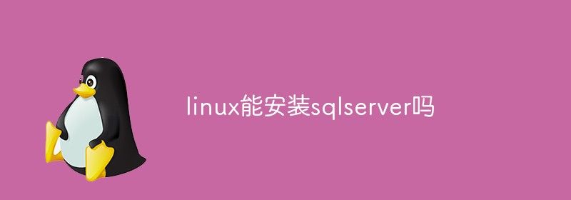 linux能安装sqlserver吗