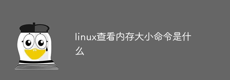 linux查看内存大小命令是什么