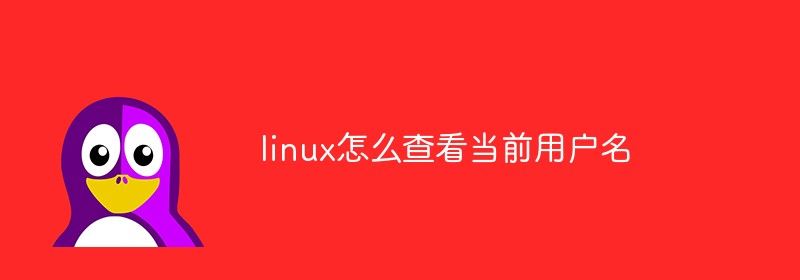 linux怎么查看当前用户名