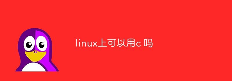 linux上可以用c 吗