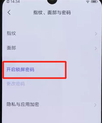 iqoo手机中设置锁屏密码的简单操作截图