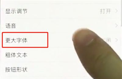 iphonex中设置字体大小的简单步骤截图