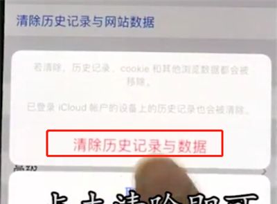 iphonex中清除Safari浏览器历史记录的操作步骤截图