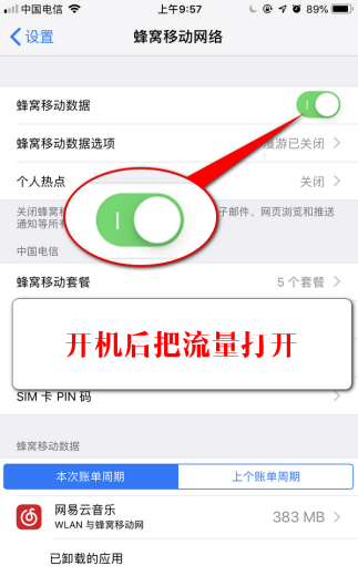 iPhone解除流量下载限制的具体操作截图