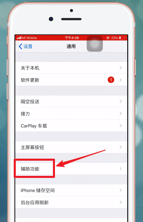 iphone手机设置手势的操作流程截图