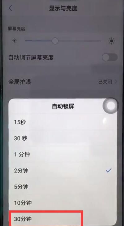 vivoz1让屏幕常亮的操作流程截图