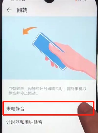 荣耀畅玩8a中设置翻转静音的操作教程截图