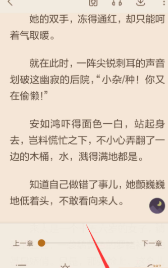 在看小说中开启自动翻页的图文教程