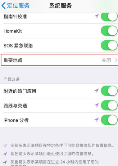 iPhoneX查看去过地方的操作步骤截图