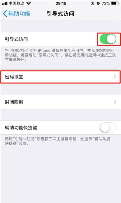 在iphonex中打开引导式访问的详细步骤截图