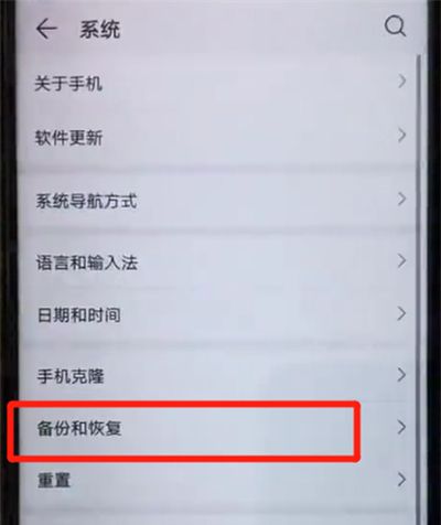 荣耀20pro中设置备份文件的操作教程截图