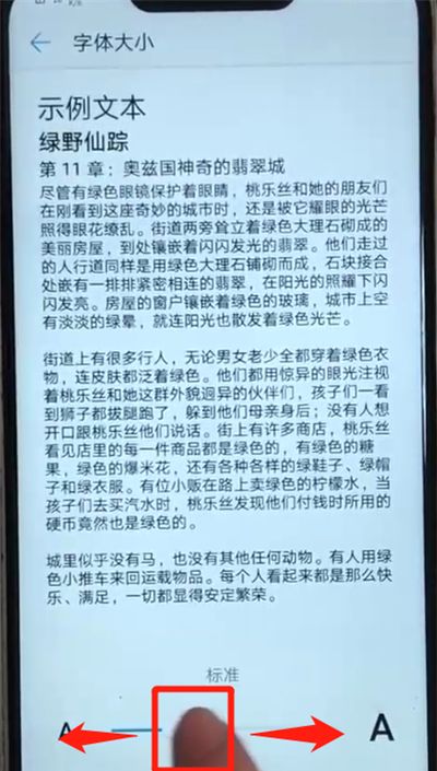 华为nova3进行调节字体大小的简单操作方法截图