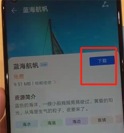 华为nova4中更换动态壁纸的操作教程截图