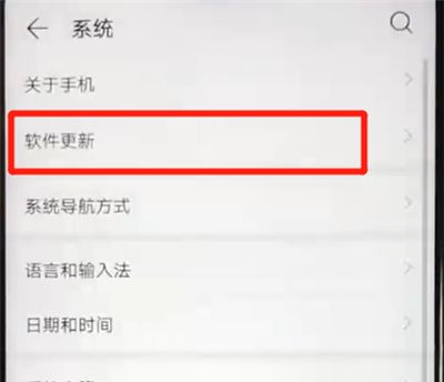 华为nova4e中关闭系统自动更新的简单操作方法截图