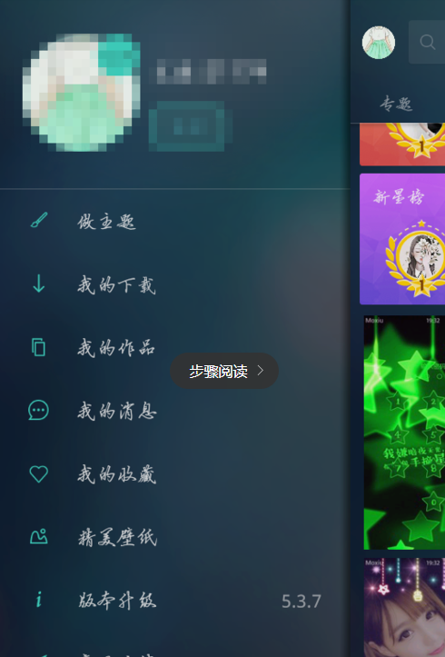 魔秀桌面DIY主题的具体操作步骤截图