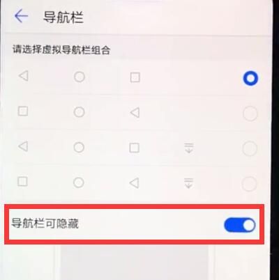 华为nova3e中隐藏导航键的详细步骤截图