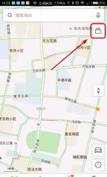 腾讯地图APP中查看卫星图的具体步骤