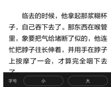 在多看阅读APP中修改页面字体大小的具体方法截图