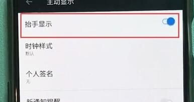 一加7pro中设置抬手亮屏的相关使用教程截图