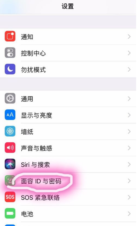 在iPhone xs max中设置人脸识别的图文教程