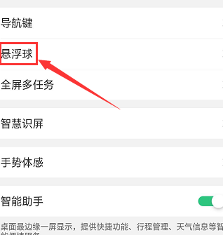 OPPO R15设置悬浮球的操作步骤截图