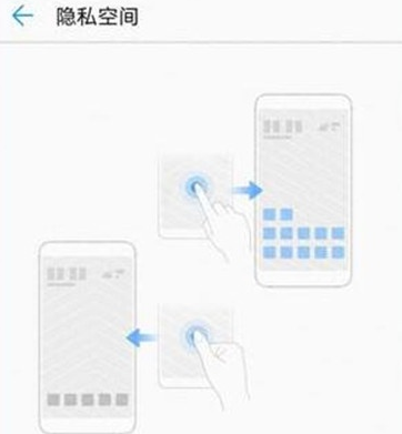 华为麦芒8设置隐私空间的操作流程截图
