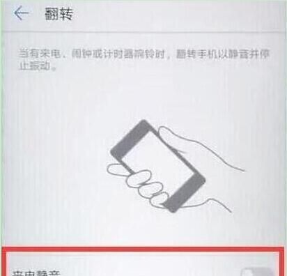 华为畅享9s设置翻转静音的操作流程截图