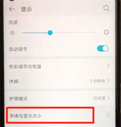 荣耀20pro中调整字体大小的简单操作教程截图