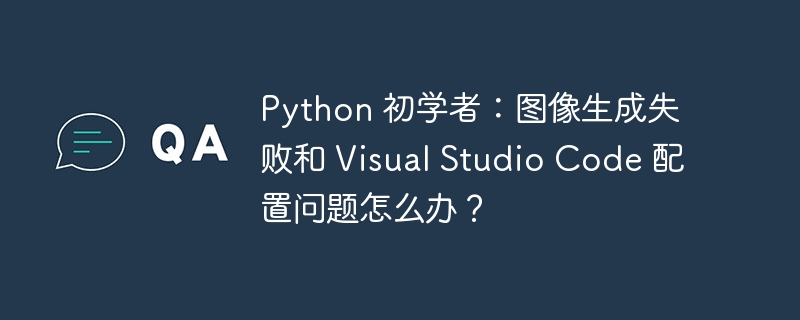 python 初学者：图像生成失败和 visual studio code 配置问题怎么办？