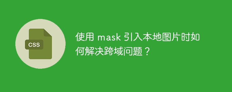 使用 mask 引入本地图片时如何解决跨域问题？