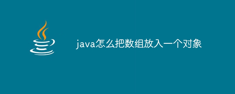 java怎么把数组放入一个对象